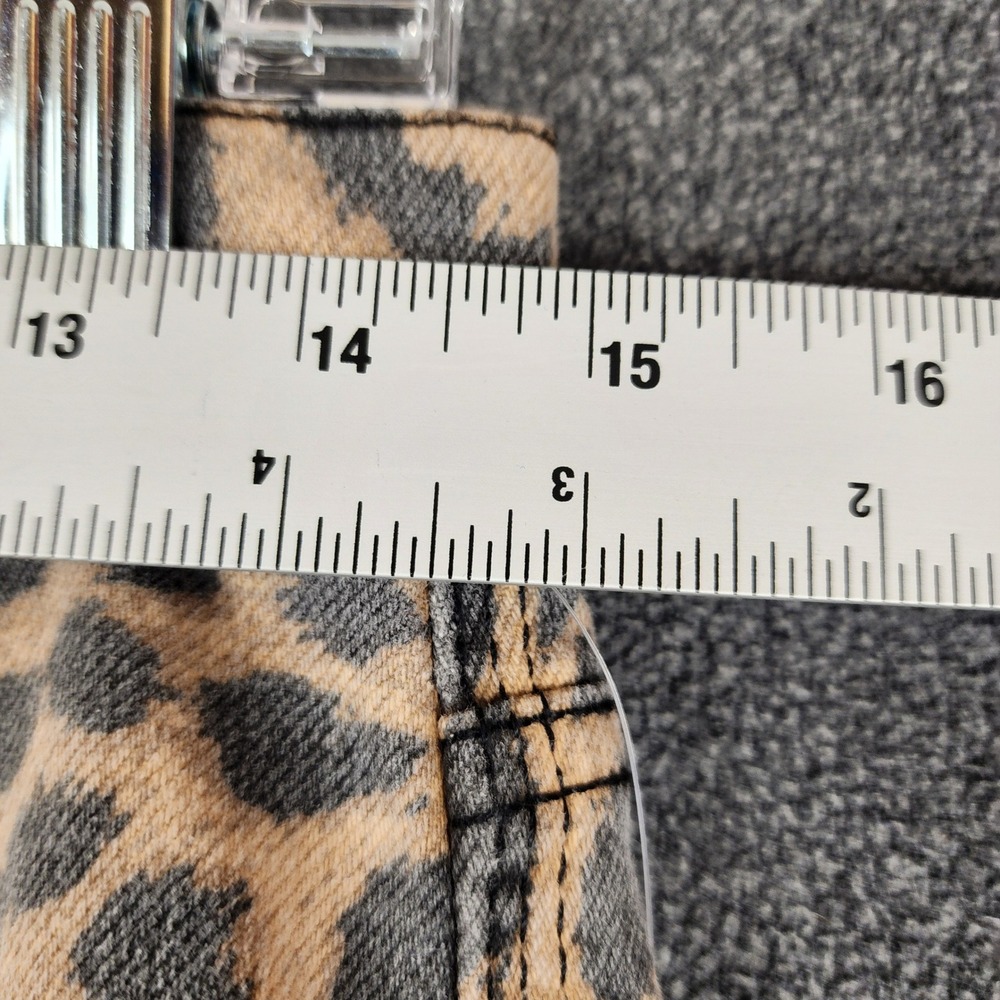 Good American Good Standard Kick Flare Jeans Lucky Leopard High Rise 10/30 - Picture 3 of 15